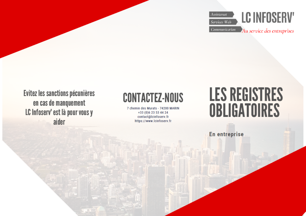 Flyer 3 pans registres obligatoires